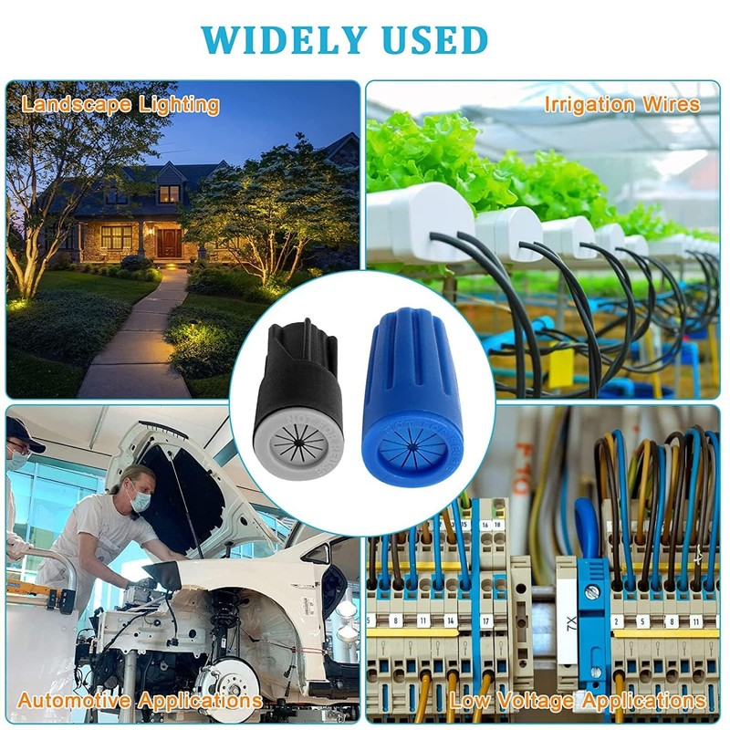 50PCS Waterproof Wire Connectors, EEEkit Outdoor Seal Electrical Nuts Caps