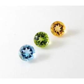 Myhealingworld - Piedras múltiples calibradas de calidad AAA redondas de 6 mm de corte brillante, piedras preciosas sueltas, cristales de chakra curación para hacer joyas, caja de colores mezclados,