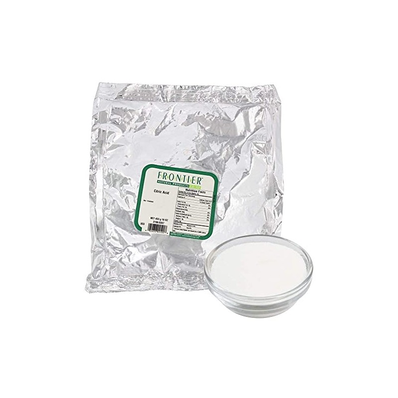 One 16 oz Frontier Natural Products Citric Acid