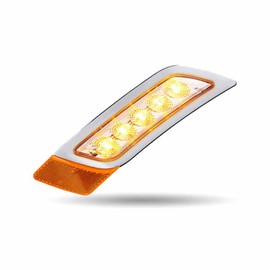 trux accessories TLED-P400AP Amber to Purple Peterbilt LED Fender Light – 5 Diodes | Passenger