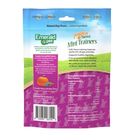 Emerald Pet Pumpkin Harvest Mini Trainers Pumpkin with Mixed Berry Chewy Dog Treats Made in The USA, Pumpkin with Mixed Berry 6oz (Mixed Berry Mini)