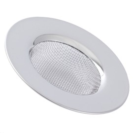 Mtsooning 2Pcs Kitchen Sink Strainer Drainer, 3 Inch Stainless Steel Mesh Sink Drain Cover Stopper for Kitchen Basin Bath Basket Filter Replacement