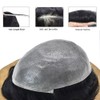 RESHE Mens Toupee Ultra Thin Skin Toupee for Men Human