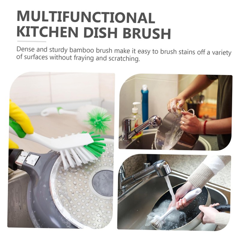 CHILDWEET 2pcs Kitchen Cleaning Pot Washing Brush Multi-Function Pot Cleaning