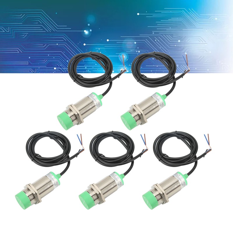 5Pcs Approach Sensor Inductive Proximity Switch NPN NO DC6‑36V 15mm