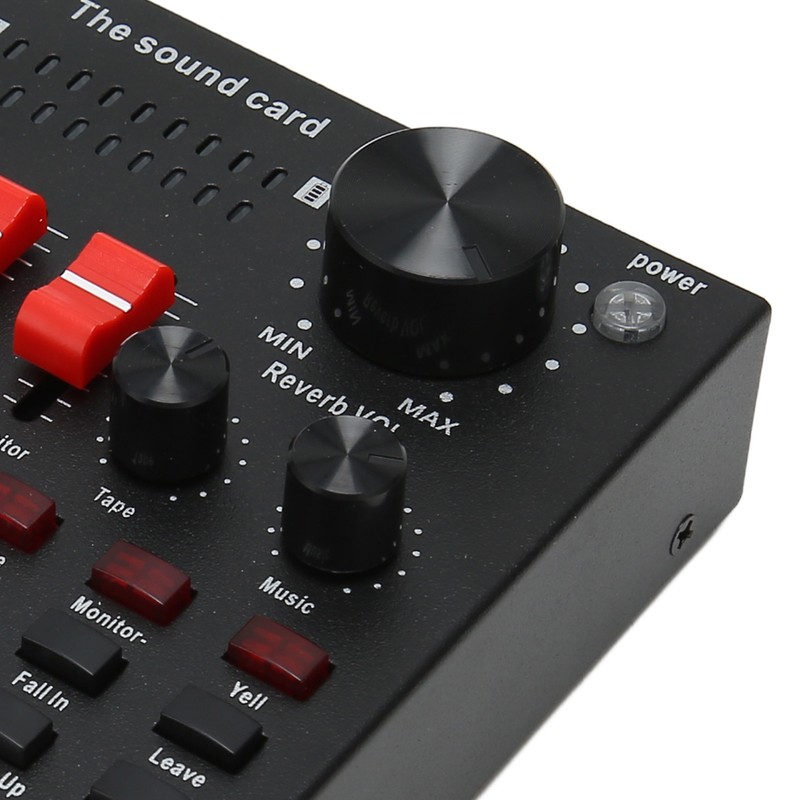 Bluetooth Live Sound Card 8 Modes Voice Changer Sound Mixer