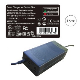 itech5430-526 3 Amp Smart Charger for Tower Electric Bikes 48V Battery