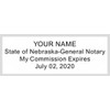 Nebraska Notary Stamp | Standard Self Inking Model, 2.3x0.81 Inch