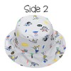 FlapJackKids - Kids Patterned Sun Hat - Dino - Medium