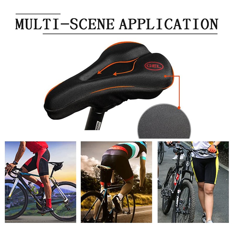 Maveek Gel Bike Seat Cover - Extra Comfortable Soft Gel