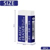 EULANT Pencil Erasers 10 Pieces, White 2B Rubbers Erasers for