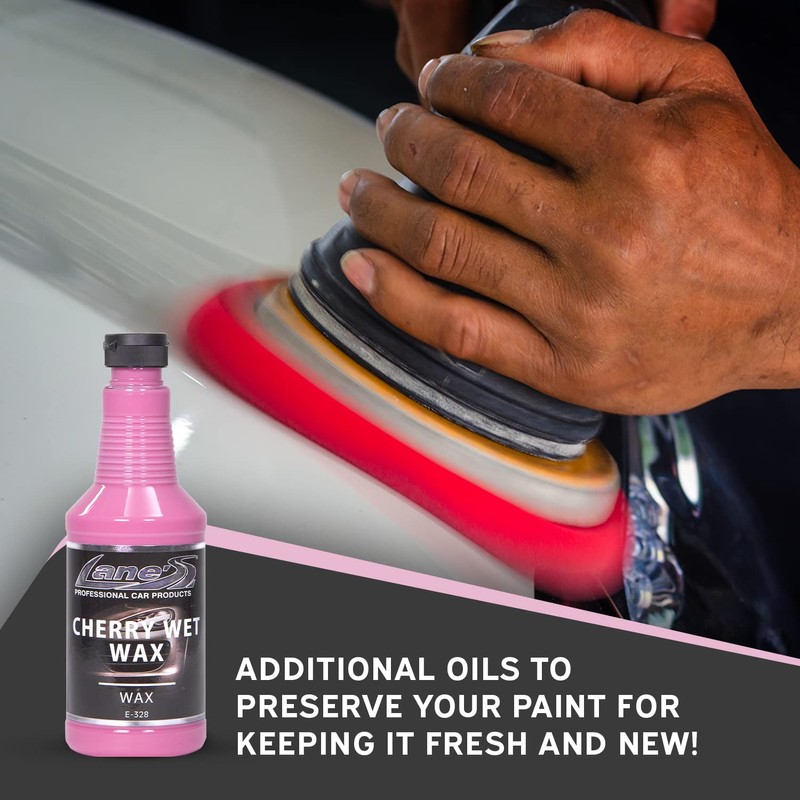 Lane’s Cherry Wet Wax- Car Wax, Automotive Clear Coat, Car