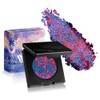 Afflano Duochrome Glitter Eyeshadow, Blue/Pink Shimmer Glitter Eyeshadow Palette, Intense