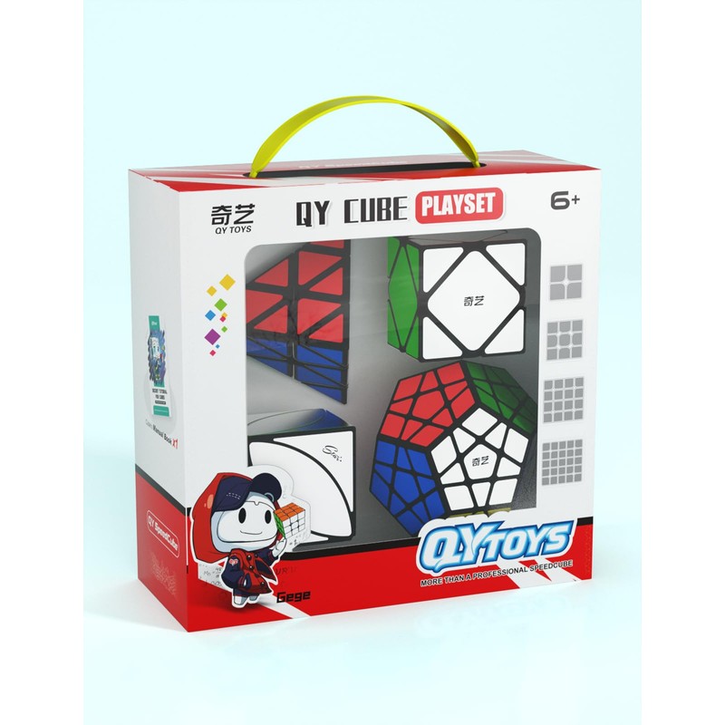 ROXENDA Magic Cube Set Dodecahedron Pyramid Ivy Skewb Speed Cube