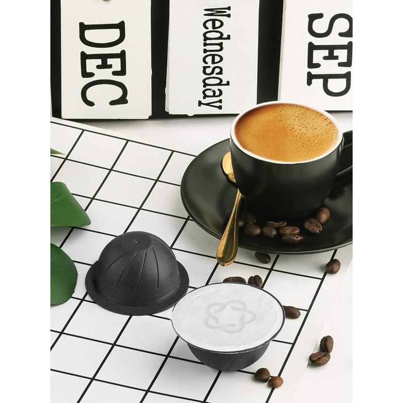 5Pcs Refillable Coffee Capsule 230ml Reusable Coffee Pods BPA-Free Reusable