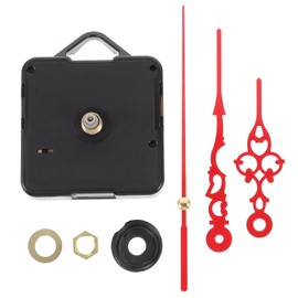 Uonlytech Sports Accessories Red Accessories Wind up Clock DIY Clock Accessory Clock Movement Simple Minute Hand Clockwork Movemnt Suite Wall Clock Red Self Made Pointer Stropping Kit