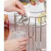 Ilyapa Outdoor Glass Beverage Dispenser with Sturdy Metal Base &