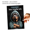 Dog Sign with German Text "Vorsicht Rottweiler" Dog Saying Door