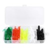 Soft Fishing Lures, 50 Pcs Double Tail Soft Rubber Fishing