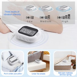 Specifically Designed for Drowsy Individuals Multifunctional Electronic Clock Noise ABS Powerful Vibration Alarm Clock