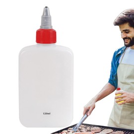 Condiment Bottles Squeeze | Portable Spices Storage Container,Leakproof Sauce Squeeze Bottle 120ml Kitchen Condiment Container for Cooking Picnic Restaurant RV Use