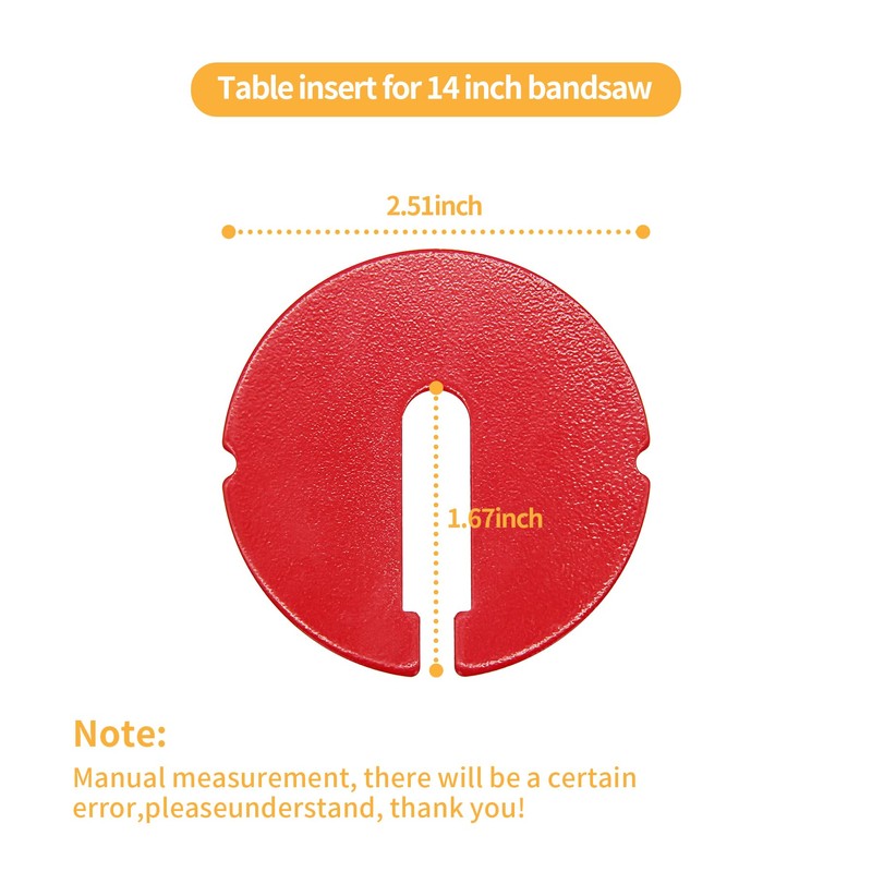 Denkuhin Table Inserts For 14 Inch Band Saws Or Scroll