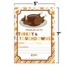 Touchdown Turkey Platter Thanksgiving Party Invitations, 4 Pack 5x7 Fill