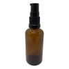 meliars Frasco Dosificador 50 Ml Ámbar Bomba Negra (50 Pzs)