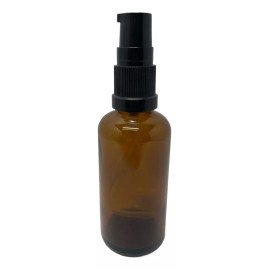 meliars Frasco Dosificador 50 Ml Ámbar Bomba Negra (50 Pzs)