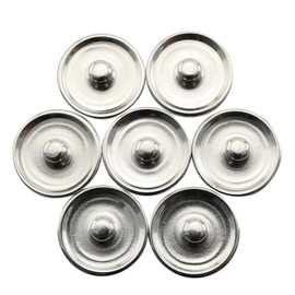 JCBIZ 20pcs Hemmed Round Snap Button 18mm DIY Decoration Button Accessories for DIY Jewelry Making