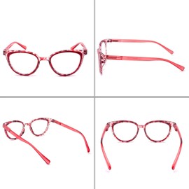 IVNUOYI 6 Pack Reading Glasses Blue Light Blocking Fashion Ladies Readers with Spring Hinges,Anti Glare UV Eyestrain,Computer Eyeglasses for Women 2.25