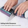 Rolling Knife Sharpener - Knife Sharpening Tool with Diamond and