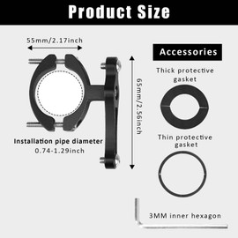 1 Pcs Bicycle Water Bottle Cage Handlebar, Water Bottle Cage Clamp Mount, Aluminum Bike Water Bottle Holder, Bike Bottle Holder, Sports Bike Water Bottle Cage, for Road Bikes Mountain Bikes