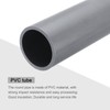 MECCANIXITY 2.5 Inch PVC Rigid Tube Round Pipe Tubing Hardware