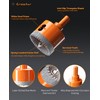 Crosstar 10PCS Diamond Hole Saw Kit with Pilot Bit &