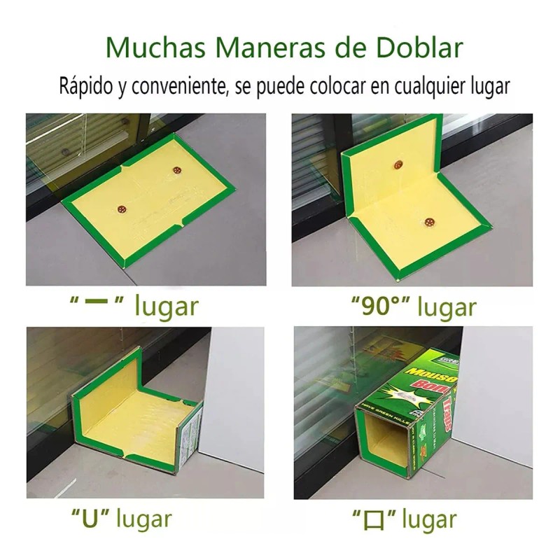 CATCH EXPERT Trampa Pegajosa Grande Ratón Plegable Y Aroma Atrayente