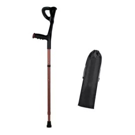 SuperConfort Muleta Bastón Plegable Canadiense Aluminio Ajustable Bronce