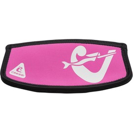 Cressi Simply Neo Mask Strap Cover_Pink/White - Neoprene Strap Cover for Diving Masks, Pink/White, One Size, Unisex Adult