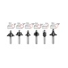 kwb 757290 Router Set, 12 Pieces, (V-Groove Cutter, Groove Cutter