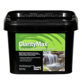 CrystalClear ClarityMax Granular Treatment, Reduces Debris & Sludge Build Up, Removes Stains in Ponds, Streams & Waterfalls - 6 lbs Treats up to 48,000 gallons