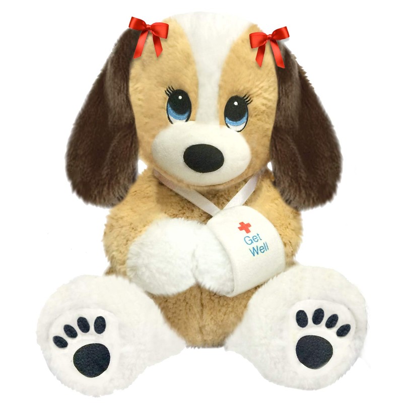 First & Main 13" Melancholy Melanie Puppy Dog, Multicolor
