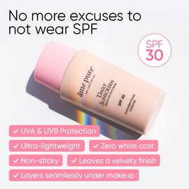 Ame Pure Daily Face Sunscreen - Weightless Face SPF Sun Cream - Susncreen With No White Cast And Stickiness - 50 ml Sun Cream SPF 30 - Sunrise to Sunset Confidence: Suncream for Healthy, Glowing Skin!