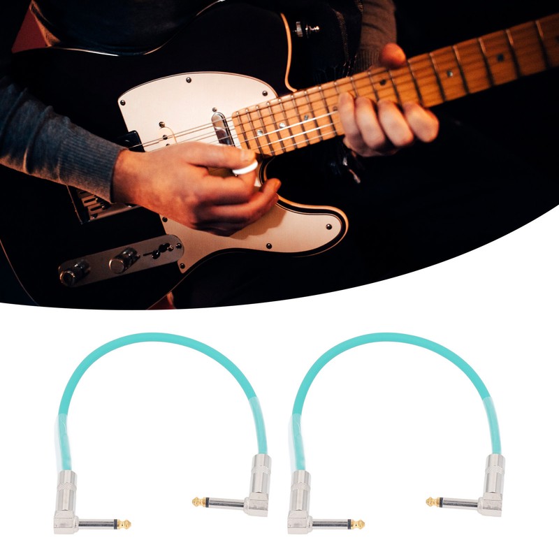 2PCS 12 Inch Guitar Jumper 1/4 Inch Plug Guitar Effect