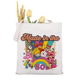 KUIYAI Tragetasche mit Vintage-Cartoon-Charakteren, hergestellt in den 80er-/80er-Jahren, Cartoon-Liebhaber, Cartoon-Geschenk für Freunde, Hergestellt in 80suk, middle