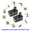 Atcuji 18V Battery and Charger Combo for Ryobi 18-Volt Cordless