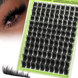 Spiky Lash Clusters 300D Fluffy Eyelash Clusters 12-20mm Volume Cluster Eyelash Extensions D Curly Mink Individual Cluster Lashes with Spikes for DIY Fairy Manga Lash Extension by TOOCHUNAG