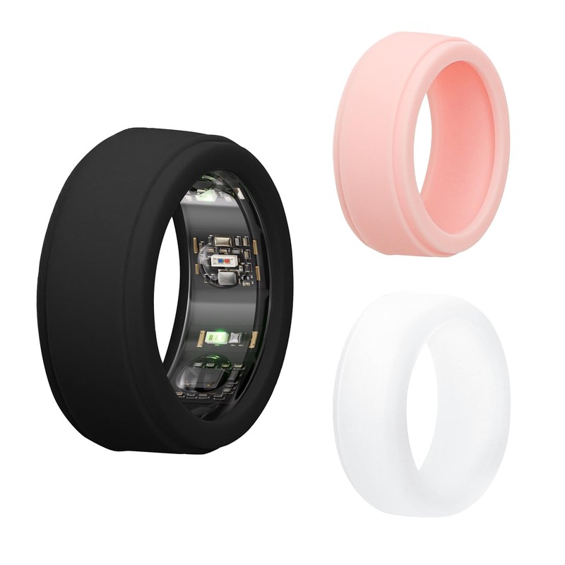 kwmobile 3X Smart Ring Protective Cover Compatible with Oura Ring