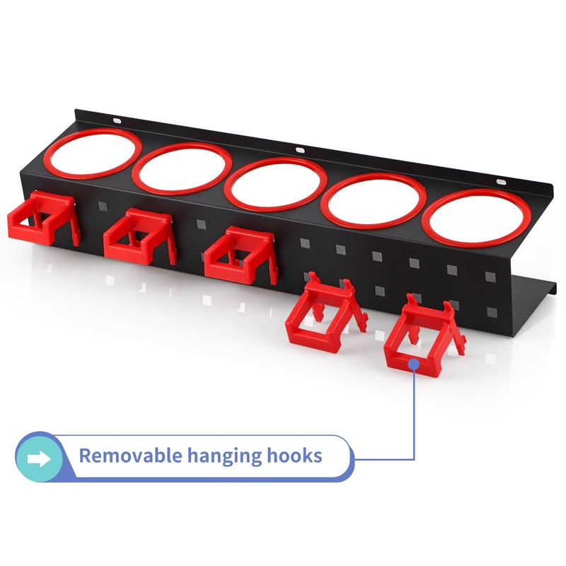 MOLIGOU 2 Pcs Spray Bottle Storage Rack, Wall Mount Bottle