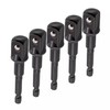 5pcs Heavy Duty Impact Grade Drill Extension Adapter 1/4" Inch