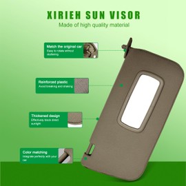 Sun Visor for Nissan Frontier Xterra 2000 2001 2002 2003 2004 Sun Shade Replacement 96401-7Z803 (Passenger Right Side(Beige))